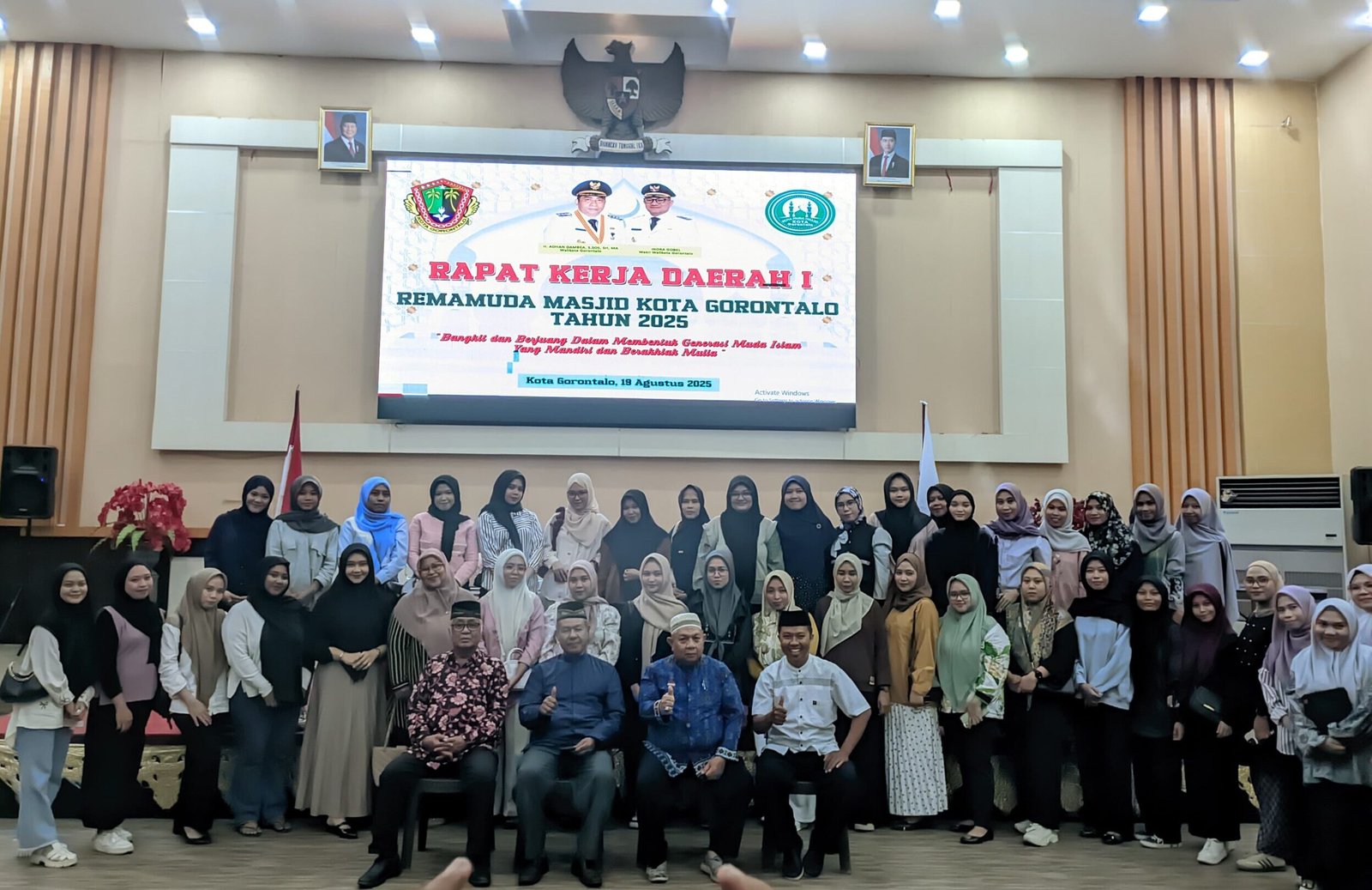 Remamuda Masjid Kota Gorontalo sukses menggelar Rapat Kerja Daerah (Rakerda) I tahun 2025, Bertempat di Banthayo Yiladia Kota Gorontalo. (Foto: Annahdlah)