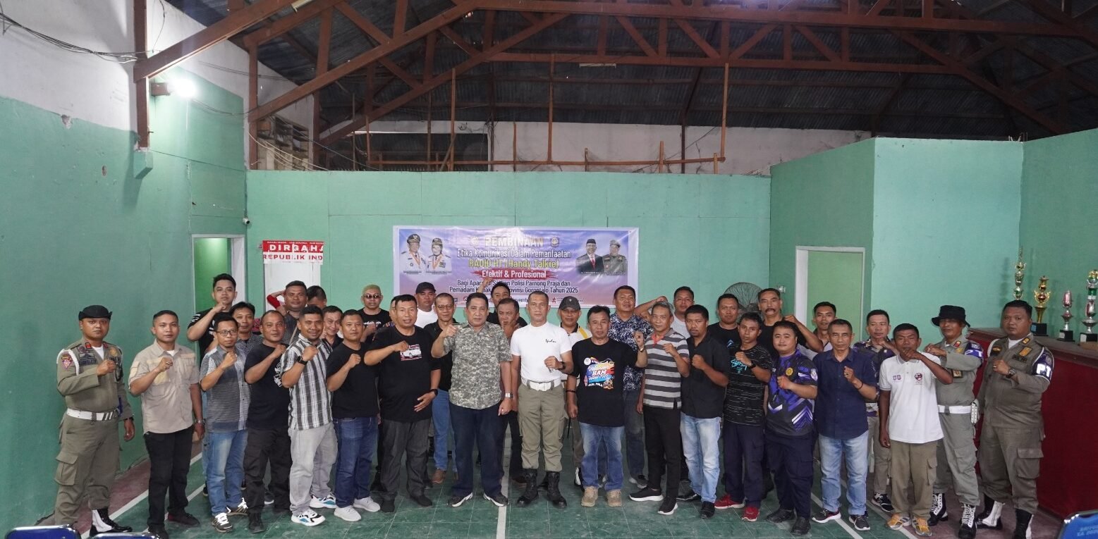 Peserta Pembinaan Aparatur Satpol PP, Linmas dan Damkar Provinsi Gorontalo.