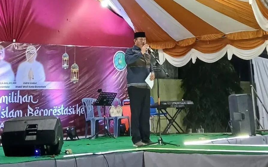 Plt. Asisten 1 Setda Pemerintah Kota Gorontalo, Iskandar Moerad Mewakili Walikota Gorontalo saat Membuka Acara PPIB Tingkat Kecamatan Kota Timur Kota Gorontalo Tahun 2025, di Halaman Kantor Kec. Kota Timur. (Foto: Annahdlah)