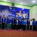 Pelantikan bersama PKC PMII Gorontalo, PC. PMII Kota Gorontalo dan PC. PMII Kab. Boalemo, bertempat di El Hajj Convention Center. (Foto: Emha/Annahdlah.com)