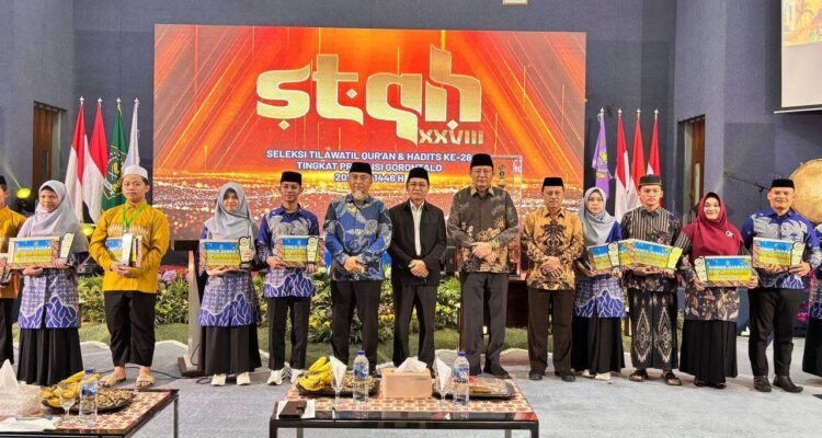 Gubernur Gusnar Ismail, Tutup STQH XXVIII Tahun 2025 Tingkat Provinsi Gorontalo. (Foto: Kemenag Prov. Gorontalo)