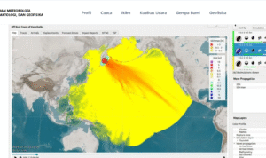 Gempabumi M8.7 di Pesisir Timur Kamchatka Rusia, Berpotensi Tsunami di Wilayah Indonesia. (Foto: BMKG)
