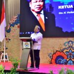 Sambutan Arahan Ketum PB IKA PMII Fathan Subchi dalam rangka Pelantikan PC IKA PMII se Gorontalo Masa Khidmat 2025 - 2030 di Aston Hotel Gorontalo. (Foto: Annahdlah)