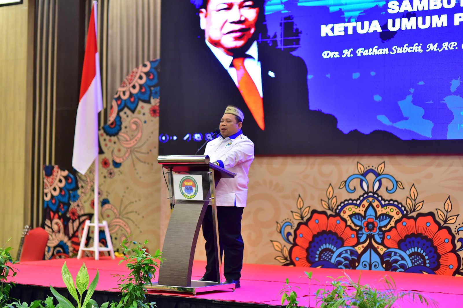 Sambutan Arahan Ketum PB IKA PMII Fathan Subchi dalam rangka Pelantikan PC IKA PMII se Gorontalo Masa Khidmat 2025 - 2030 di Aston Hotel Gorontalo. (Foto: Annahdlah)