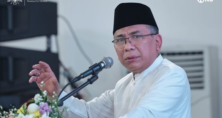 Ketua Umum Tanfidziyah PBNU KH. Yahya Cholil Staquf (Gus Yahya). Foto: (TVNU)