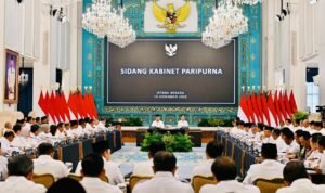 Sidang Kabinet Paripurna (SKP) bersama Presiden Prabowo Subianto, di Istana Negara, Jakarta, Senin 15 Desember 2025. Foto: (bpmi-setpres-2025)