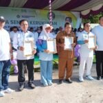MoU Kolaborasi Kementrian Agama Kota Gorontalo, IKA PMII Kota Gorontalo, MAQUTA Tanggidaa, dan Dinas Lingkunga Hidup, disaksikan oleh Kep. Kementrian Agama Provinsi Gorontalo dan Dinas Lingkungan Hidup Kota Gorontalo. Foto: (annahdlah)