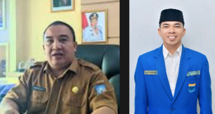 Dialog interaktif "Gorontalo Pagi Ini" melalui program khusus "Pemuda Bicara". Narasumber Kepala Dinas Sosial Reflin Buata dan Aktivis PKC PMII Gorontalo, R.A Haris. (Foto: Annahdlah)