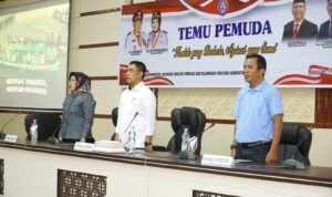Disparekrafpora Provinsi Gorontalo Gelar Temu Pemuda Gorontalo dalam rangka Hari Pemuda Internasional 2026 di Aula Integritas Inspektorat Provinsi Gorontalo. (Foto: Annahdlah)