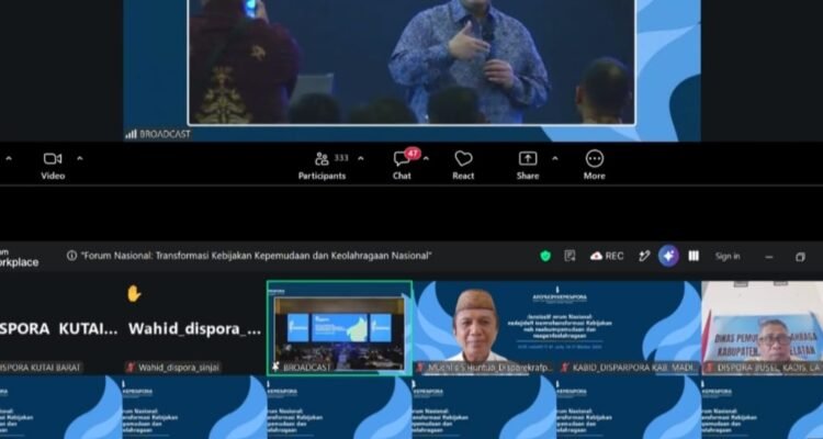 Menteri Pemuda dan Olahraga Erick Tohir saat memberi arahan acara Forum Nasional Kepemudaan. (Foto: Annahdlah)
