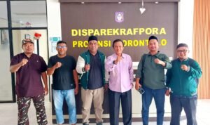 Silaturrahim GP. Ansor dan Banser NU Prov. Gorontalo, diterima Kabid Pemuda Muchlis S.Huntua (Foto: Annahdlah)