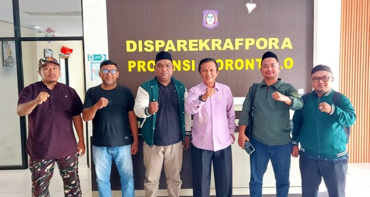 Silaturrahim GP. Ansor dan Banser NU Prov. Gorontalo, diterima Kabid Pemuda Muchlis S.Huntua (Foto: Annahdlah)